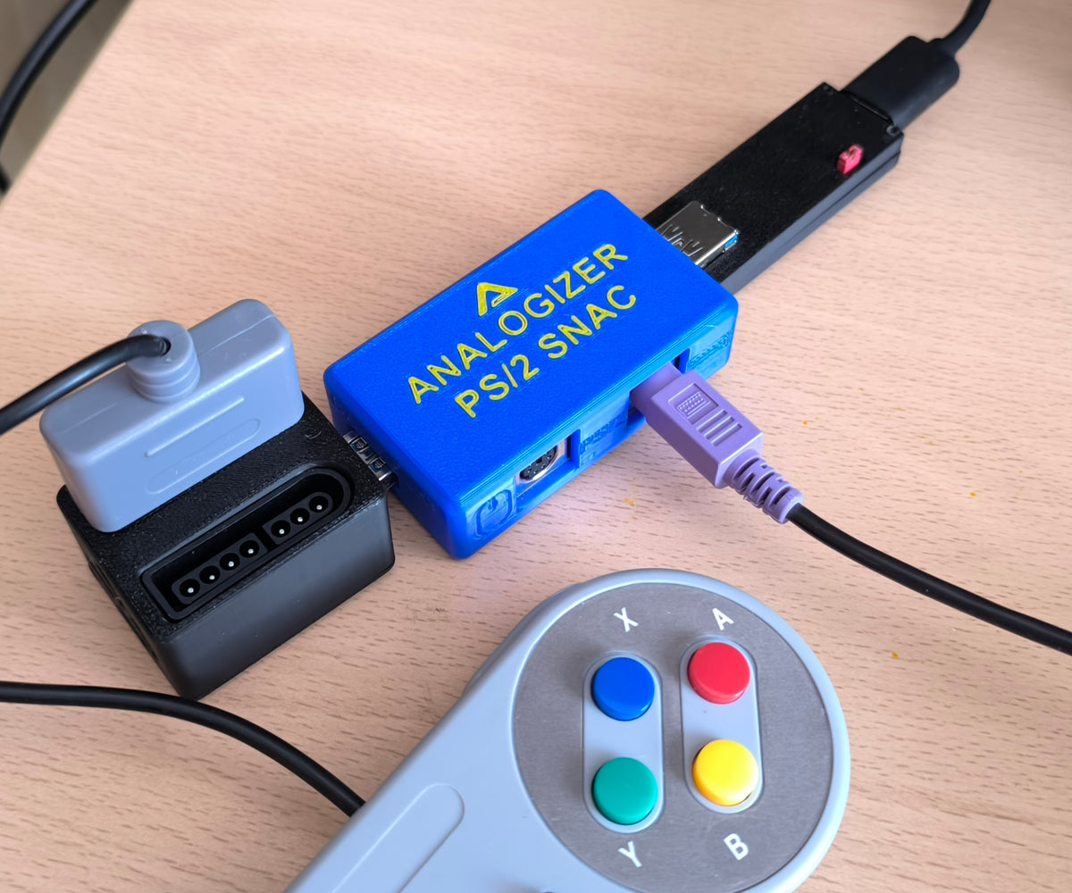 Analogizer-FPGA PS/2 SNAC adapter + SNAC Passthru