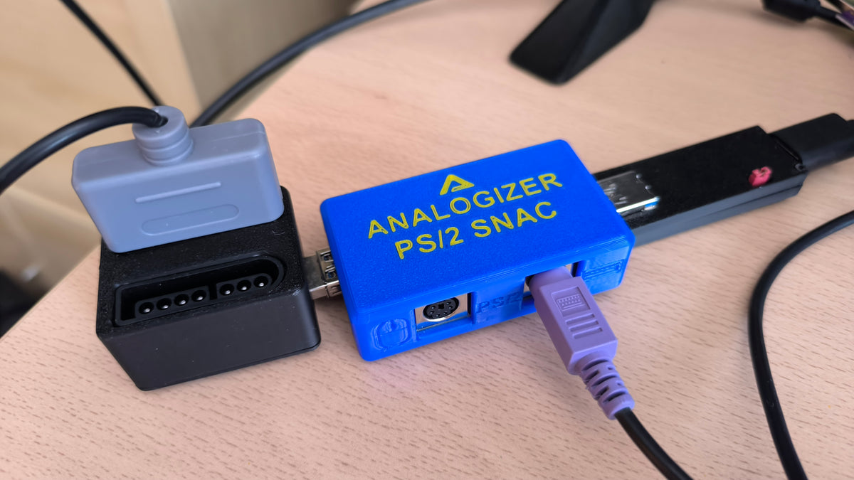 Analogizer-FPGA PS/2 SNAC adapter + SNAC Passthru